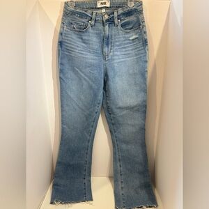 PAIGE Flaunt Femme Straight in Folk Distressed size 27